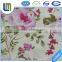 Wholesale price bed sheet twill fabric with pink flower design