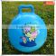 blue custom sticker inflatable jump hop ball,custom design bouncer hop ball outdoor ball,OEM outdoor ball toys manufacturer
