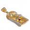 gold jesus piece pendant stainless steel jesus head pendant, dubai gold pendant with zircon stone