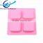 4 Cavities Square Shape block mould soap