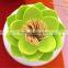 Lotus Design Toothpick Container Portable Plastic Cute Toothpick Holder