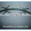 galvanzied crossed razor wire/concertina coils