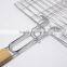 Outdoor Backyard Cooking Grilling Barbecue Net Basket 27*56cm