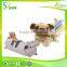 Plush Pencil Bag with Dairy Cow Chain Decoration