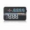 A3 3.5 inch GPS car HUD head up display windshield projection GPS