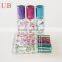 Pocket sized 8ml empty refillable glass roll on deodorant bottle with aluminum cap for cosmetic essential oil