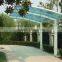 good transparency prefabricated car shed/canopy/carport