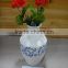 Tall ceramic flower vase for table decor