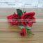 Red silk rose flower for wedding decoration