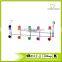 Metal Wire Sliver Colorful Ceramic Beads 5 Door Hook