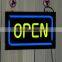 Customized open flash led sign for advertising and promotion . led resin sign / led open sign