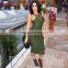New Bandage Dress Women Sleeveless Bodycon Evening Night Club Party Dress Midi Casual Pencil Dresses