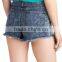 stylish women denim fabric booty sexy shorts jeans used look stone wash denim shorts