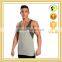 Custom block color gym singlet for men, wholesale stringer sinlget