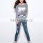 Female hemp grey space cotton fleece