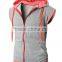 Customized short sleeve zipper hoody sweatshirts