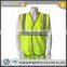 ANSI Safety Tricot Vest With Hook And Loop Fastener for Usa Market