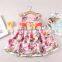 Wholesale summer bowknot flower design kids clothes girls dresses baby