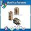Made in Taiwan Stainless Steel Self Tapping Groove Pin Threaded Insert Threaded Nut For Plastic