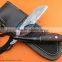 Handmade razor with buffalo horn and rose wood
