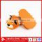 Orange and black indoor synthetic tigger slippers
