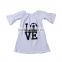 2016 custom wholesale kids love soccer t-shirst short sleeve boutique newborn baby t-shirts