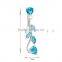 Fake Navel Button Bell Body Piercing Belly Ring With Tassel