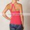 Wholesale Plain Color Racerback Yoga Cloting Women Padded Sports Top