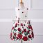 High Summer Apparel design Kids Clothing Floral Printed Girls Sleeveless Dress
