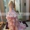 A-line Sweetheart Asymmetrical Taffeta with Beading Sash ball gown prom dress wedding dress P067