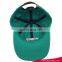 Cheap 100% cotton lower profile 6 panel high quality cyan baseball caps