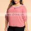 Wholesale plus size women clothing lady casual blouse for fat woman