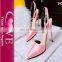 Plus Size Korean Ladies Sandals Photos Pink Gold Character Shoes Cheap low heel shoes Ladies Sandals Shoes Women
