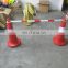 PE Colorful traffic cones,reflective flexible traffic cone bar