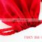 red jute drawstring shoe bag for wholesale
