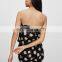 Korean Fashion Summer Clothes Foral Printed Strapless Floral Sexy Women Jumpsuit