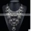 New Hot 2017 Ultra-luxury Bohemia Exaggerated Crystal Necklaces & Pendants Crystal Flower Statement Necklace