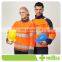 Orange High Vis Customized Safety Work Jacket for construction