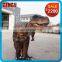Amusement park life size dinosaur costume with easy control