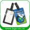 Wholesale Custom Logo Travel Hotel Sublimation Luggage Tag PVC Materials With Clear Strap