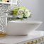 White ceramic art table wash basin bathroom