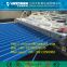 Plastic wave roof tile production line