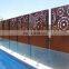 Laser Cut Corten Steel Panel for Swimming pool decoration