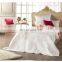 Romantic blue color bed spread with floral printed design polyester fabric bedspread