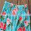 New design floral pant set organic cotton kids 2pcs clothes