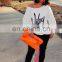 Wholesale Wifey Off The Shoulder Oversized Wide Neck Slouchy Sweatshirt