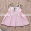 Easter Day 2019 girls summer lace dress girl party dress pink rabbit full print dresses kids cotton dresses