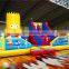 Multi-functional blow up outdoor bounce house park for kids