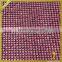 Rose Red Glass Bead Sheets Hot Fix Crystal Sheets with Glue Wholesale FRM-173