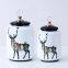 European Simple Style New Cylinder Deer Painting Ceramic Flower Vases Tableware Decoration With Crystal Lid For Home